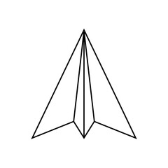 simple paper plane icon