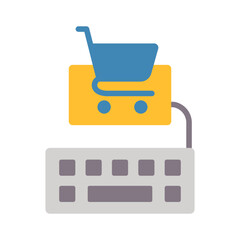 Online Shopping outline icon for e-commerce, commerce and shopping, online shopping, buy, marketing, commerce, digital, phone logo