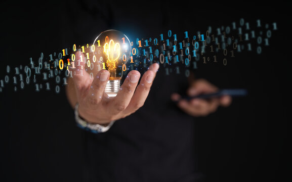 Zero One background in the hands of developers is a global representation of binaries, networks, and coding of programming fundamentals concepts..