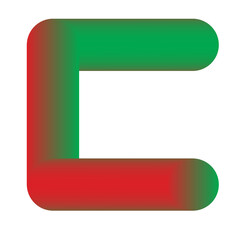 Christmas gradient line