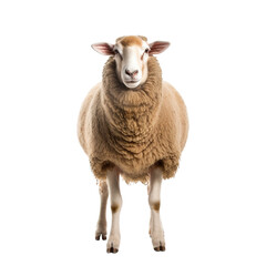Fototapeta premium Standing sheep isolated