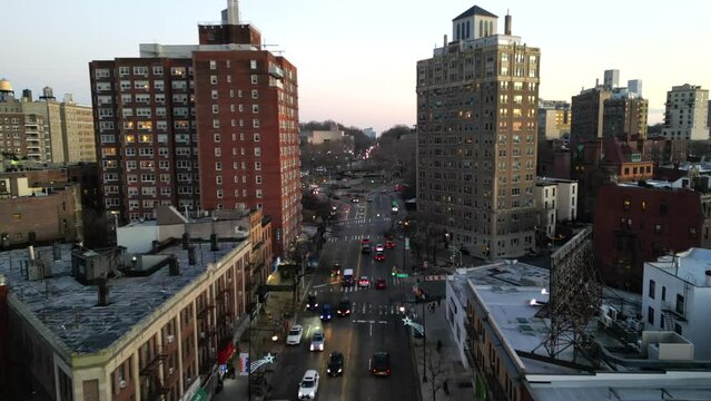 Aerial View of Flatbush Avenue During Twighlight - Pt. 2