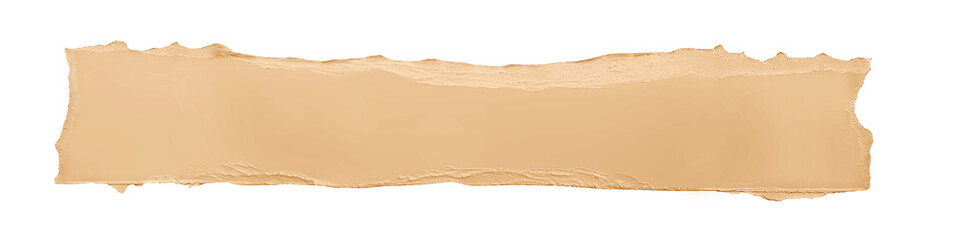 pale orange paper ripped texture message torn Isolated for photo effect on white background