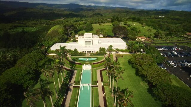 Flying, Sunrise Shot On LDS Temple Part 6