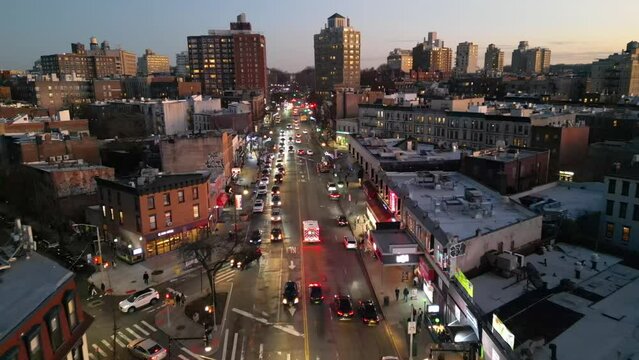 Aerial Shot of Flatbush at Night - Pt. 2