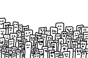 background white family