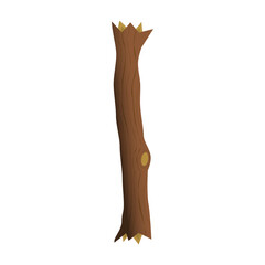 Tree trunk icon. Cartoon of tree trunk vector.
