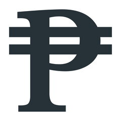 Philippine Peso Symbol - obrazy, fototapety, plakaty