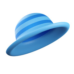 Stylish bucket hat. 3D rendering icon