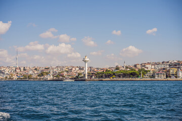 Obraz premium Bosphorus traffic control radar Istanbul, Turkey. Turkiye