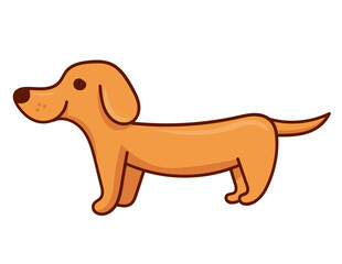 Cute dachshund dog icon design graphics svg