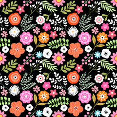 seamless pattern with flowers