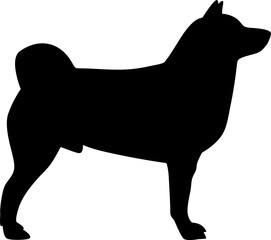 dog silhouette vector