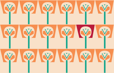 seamless pattern with flowers