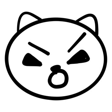 cat, kitten, cute, vector, fur, pet, smile, adorable, feline, funny, cartoon, happy, illustration, isolated, animal, character, design, clipart, doodle, draw, fuzzy, greeting, outline, pose, relax,