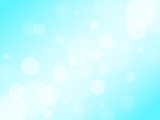 光が綺麗なキラキラな水色の背景イラスト