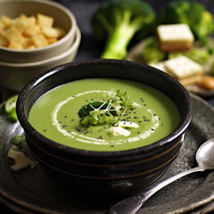 Green vegetable soup