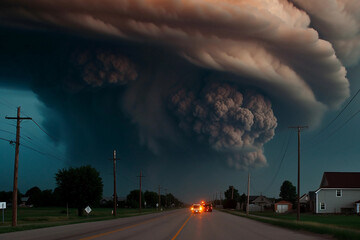 Photos of extreme weather events such as hurricanes