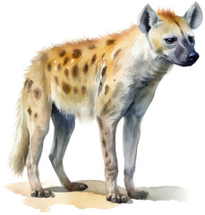 Hyenas watercolor illustration transparent png