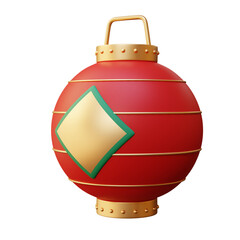 3D Red Traditional Lantern