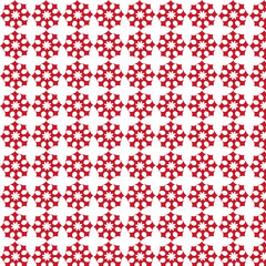seamless pattern with red hearts