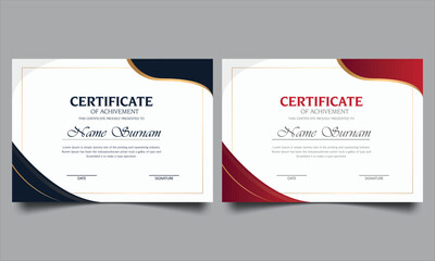 Modern Certificate Design. Certificate template awards diploma background vector modern design