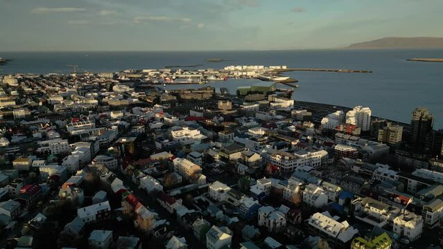 Buldings in Reykjav&iacute;k City Iceland