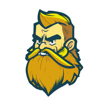 Whiskered Icon: A Mascot for World Beard Day - Honoring Masculinity and Barbershop Traditions Worldwide