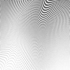Vertical gradient halftone dots background. Pop art template, texture. Halftone effect.