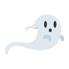 Spooky Halloween Flat Design Elements. Halloween Cartoon  Illustration isolated on white background. scary and creepy element icon. Design elements for traditional and cultural holiday concepts.