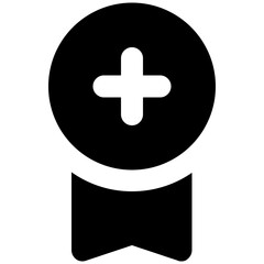 Obraz premium Concept of favorites, ribbon badge flat rounded icon 