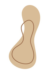 Abstract liquid shape. Fluid aesthetic flat color design vector illustration template. Ready to use for print and web design