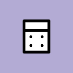 A customizable flat icon of calculator 