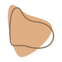 Abstract liquid shape. Fluid aesthetic flat color design vector illustration template. Ready to use for print and web design