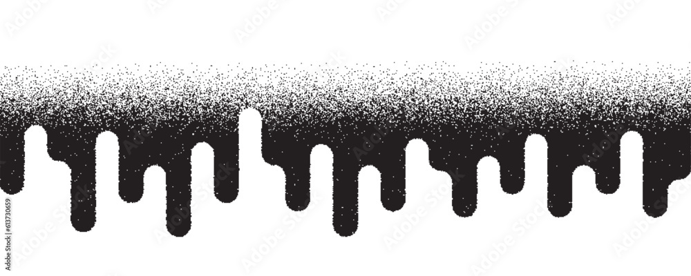 Poster noise gradient background with grain texture. dotted stipple effect. halftone melted drips gradation