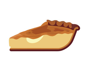 Sweet cartoon dessert slice cake