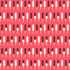 アイスキャンディーの背景素材　赤系　1:1 スクエア　チョコ　バニラ　チョコ&バニラ