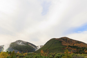 硫黄山「秋の北海道」