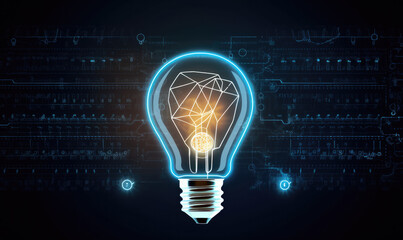 Illuminating Cyber Security: Shedding Light on Digital Protection - Illuminate your projects with the concept of cyber security through our captivating bulb image