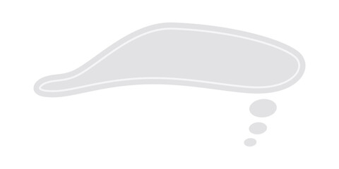 cute earth tone color Bubble talk. Hand-drawn speech bubble. Talk chat speak message. Empty blank comment. Vector illustration design