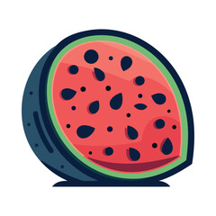 Juicy watermelon slice, fresh summer snack