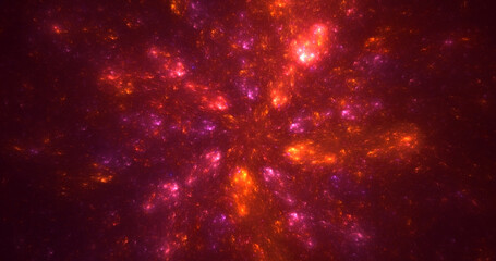 3D rendering abstract fractal light background