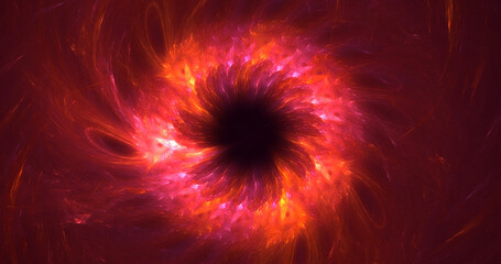 3D rendering abstract circle light background