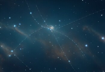 Obraz na płótnie Canvas constellations of stars. Generative AI