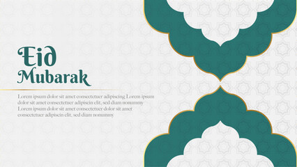 Vector arabic islamic elegant background with decorative islamic arch