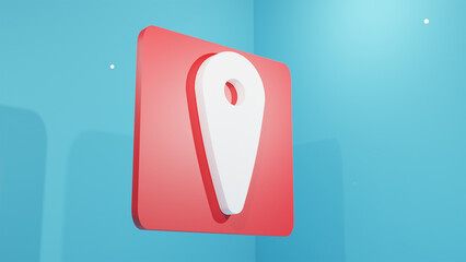 Photo 3d render icon