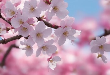 Spring blossoms in full bloom. Generative AI