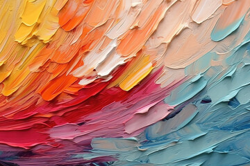 Colorful abstract oil painting art background. 
