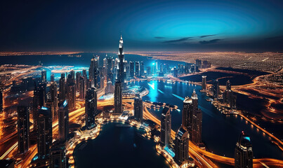 Behold the breathtaking Dubai skyline, adorned with iconic skyscrapers and architectural marvels. 