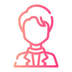 idol Line Gradient Icon